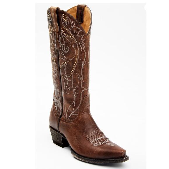 Idyllwind Shoes - Idyllwind Women's Sweet Tea Western Boots Snip Toe Brown Leather Size 9 NWOB